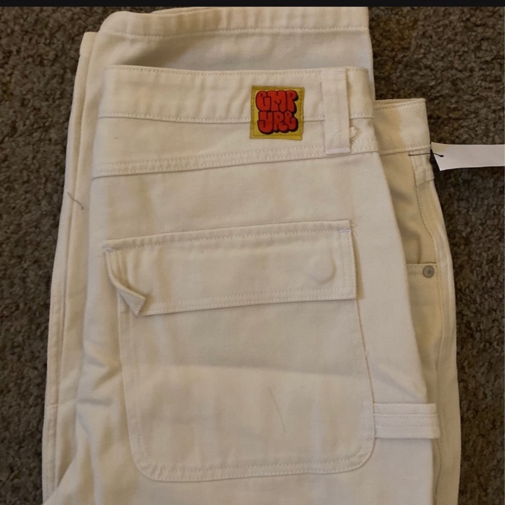 Empyre Skate Denim Cream Carpenter Pants